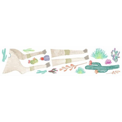 Watercolor Llama Peel and Stick Giant Wall Decal