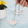 Unique Bargains Rubber Stainless Steel Beaded Chain with Pull Ring Drain Stoppers 4 Pcs - 4 of 4