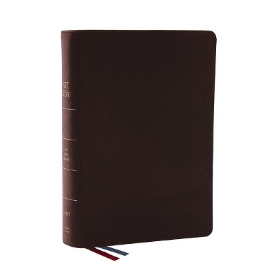 Net Bible, Full Notes Edition (Net, Brown Genuine Leather, Comfort Print) - by  Thomas Nelson (Leather Bound)