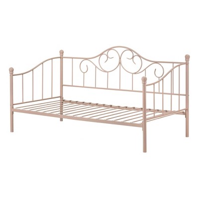 South Shore Twin Savannah Metal Kids' Daybed Pink Blush