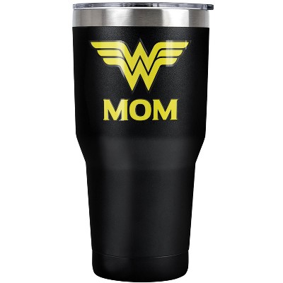 Wonder Woman Wonder Mom Logo Steel Tumbler 30oz Coffee Travel Mug
