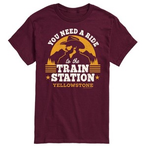 Men's - Yellowstone - You Need A Ride To The Train Station Short Sleeve Graphic T-Shirt - 1 of 4