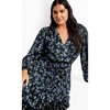 Women's Plus Size Finley Pleat Dress - blue | CITY CHIC - 3 of 4