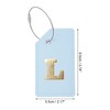 Unique Bargains Luggage Tag Light Blue 1 Pc - 2 of 4