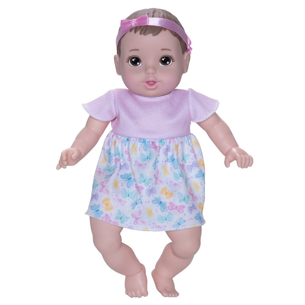 Perfectly Cute 14" Caucasian Light Brown Hair/Brown Eyes Baby Doll