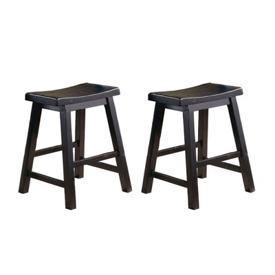 NicBex Dining Chairs Set of 2 Backless Saddle Casual Dining Home Furniture Seat Stools for Kitchen, Bedroom