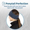TrailHeads Womens Ponytail Headband - Reflective, Moisture Wicking Earband for Running, Winter  - 2 Pack - 4 of 4