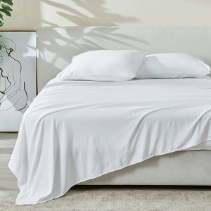 Patina Vie Easy Care Solid Sheet Set - 1 of 4