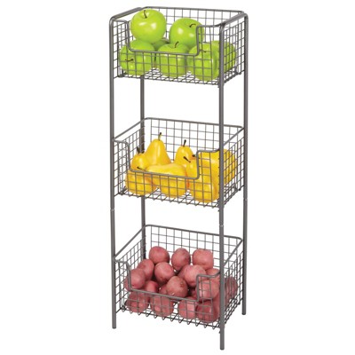 mDesign Large Standing Kitchen Can Dispenser Storage Organizer