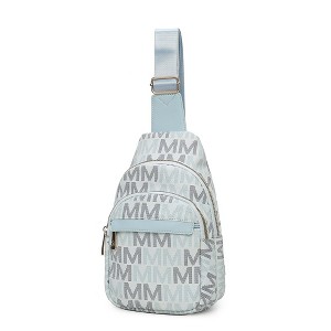 MKF Collection Helaena M Logo-Printed Vegan Leather Sling Bag for Women, Crossbody Purse by Mia K - 1 of 4
