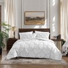 Swift Home | Diamond Smocking Pintuck 3-Piece Comforter Set - 3 of 4