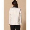 INSPIRE CHIC Women's Notched Lapel Long Sleeve One Button Double Breast Flap Pocket Blazer - 4 of 4
