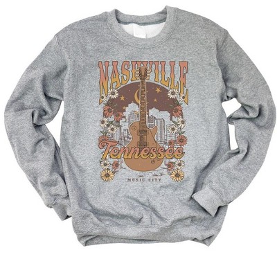Simply Sage Market Women's Graphic Sweatshirt Nashville Tennessee Flowers