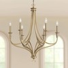 Minka Lavery Brushed Honey Gold Chandelier 28" Wide Modern 6-Light Fixture for Dining Room House Foyer Kitchen Entryway Bedroom - 2 of 3