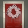 HGTV 30" Pre-lit White Sea Coral Christmas Artificial Wreath Warm White LED Lights - 4 of 4