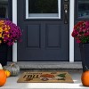 Kate Aurora Happy Fall Harvest Pumpkin Bristled Outdoor All Season Welcome Mat - 18"x30" - 3 of 4