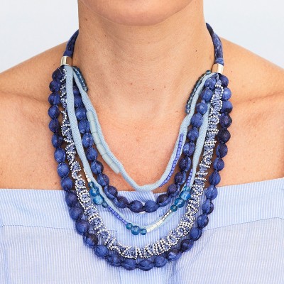 Beachcombers Tarun Blue Necklace 5 Strand
