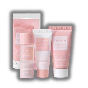 Too Cool for School - Pink Relief (Cleanser, Toner, Soothing Cream) This 3-in-1 trial kit for your skin best for traveling use (3 pcs) - 1 of 4