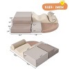 Baofuwish Soft Climb and Crawl Foam Playset 6 in 1,Childrens Foam Climbing Blocks,Soft Play Indoor Climb and Crawl Playground Area for Home - 4 of 4