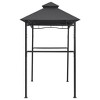 vidaXL BBQ Gazebo 7.9'x4.9'x8.4' Anthracite Steel - 4 of 4