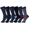 Alpine Swiss Mens Cotton 18 Pack Dress Socks Solid Ribbed Argyle Shoe ...