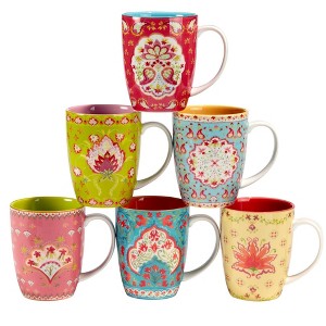 Set of 6 Francesca 14oz Mugs - Certified International - 1 of 2