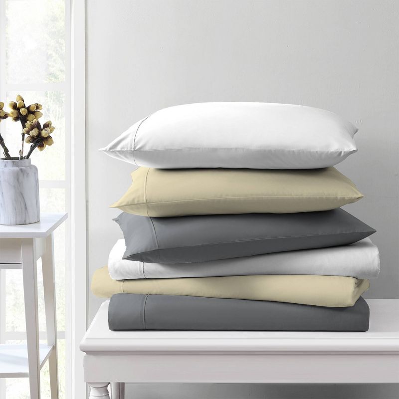 1000 Thread Count Cotton Solid Sheet Set  - Aireolux, 3 of 8