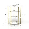 TOAOTBNBO 4-Tier Small Bookcase, Freestanding Bookshelves with Storage Cabinet, Home Office Corner Book Shelf, White - 3 of 4