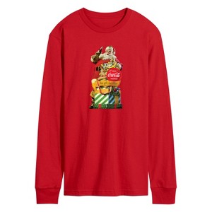 Men's - Coca Cola - Vintage Santa Gift for Thirst Long Sleeve Graphic T-Shirt - 1 of 2