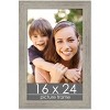 PosterPalooza | 16x24 Wide Barnwood Picture Frame, UV Acrylic, 6 Finishes - Grey, Brown, White, and Black - 2 of 4