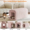 Aukfa 33.1'' Plush Storage Ottoman, Multifunctional Bench, Cat Condo, Footrest, And End-Of-Bed Seating For Living Room, Entryway, Bedroom - 4 of 4