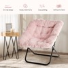 MAYEERTY Faux Fur Folding Lounge Chair Soft Large - 3 of 4