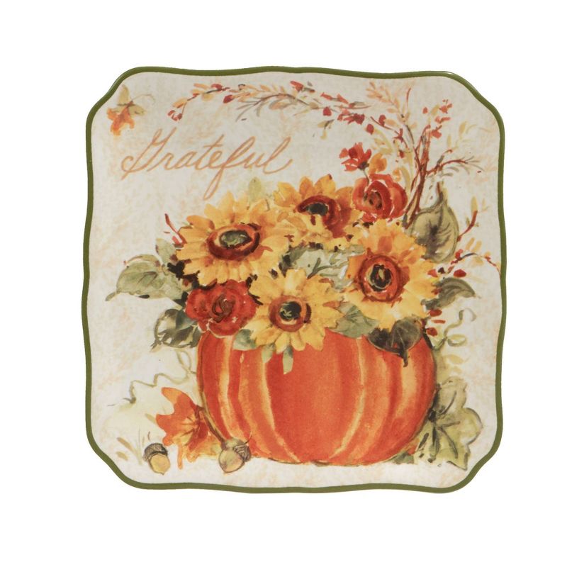 Set of 4 Harvest Morning Canape Dining Plates - Certified International, 5 of 7