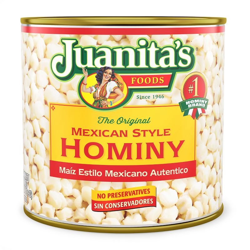 Juanita&#39;s Foods Mexican Style Hominy 25oz, 1 of 4