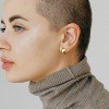Gold Huggie Hoops: Small 14k Gold Plated Thick Chunky Hypoallergenic Earrings Jewelry for Women - 3 of 4