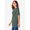 Woman Within Plus Size 7-Day Embroidered Layered-Look Tunic - 4 of 4