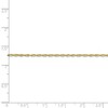 Black Bow Jewelry 1.5mm, 10k Yellow Gold Lightweight D/C Rope Chain Anklet - 4 of 4