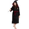 Harry Potter Hogwarts Houses Girl's Plush Robe - 3 of 4