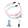 Unique Bargains Girl's Elegant Mesh Headbands 5.51"x4.72"x0.28" Lake Blue Pink 2 Pcs - 3 of 3