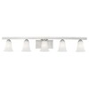 Livex Lighting Ridgedale 5 - Light Vanity in  Brushed Nickel - 3 of 4