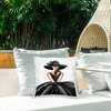 Stupell Industries High End Fashion Glam Pose Luxurious Black Dress Outdoor Decorative Throw Pillow, 18 x 18 - 3 of 3