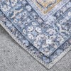 Area Rug Machine Washable Soft Non Shedding Non Slip Floor Carpet Boho Vintage Floral Throw Rug for Bed Room Dining - 4 of 4