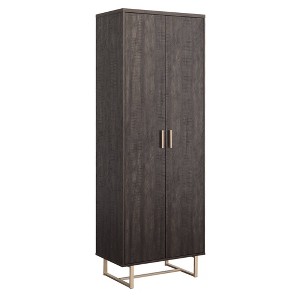 Sauder Walter Heights Storage Cabinet Blade Walnut - 1 of 4