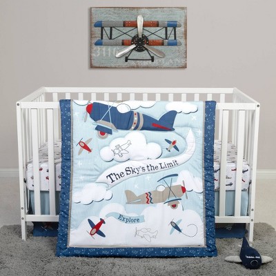 plane crib set