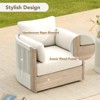 Spruce & Spring Outdoor Wood Patio Furniture Swivel Chair - 2 of 4