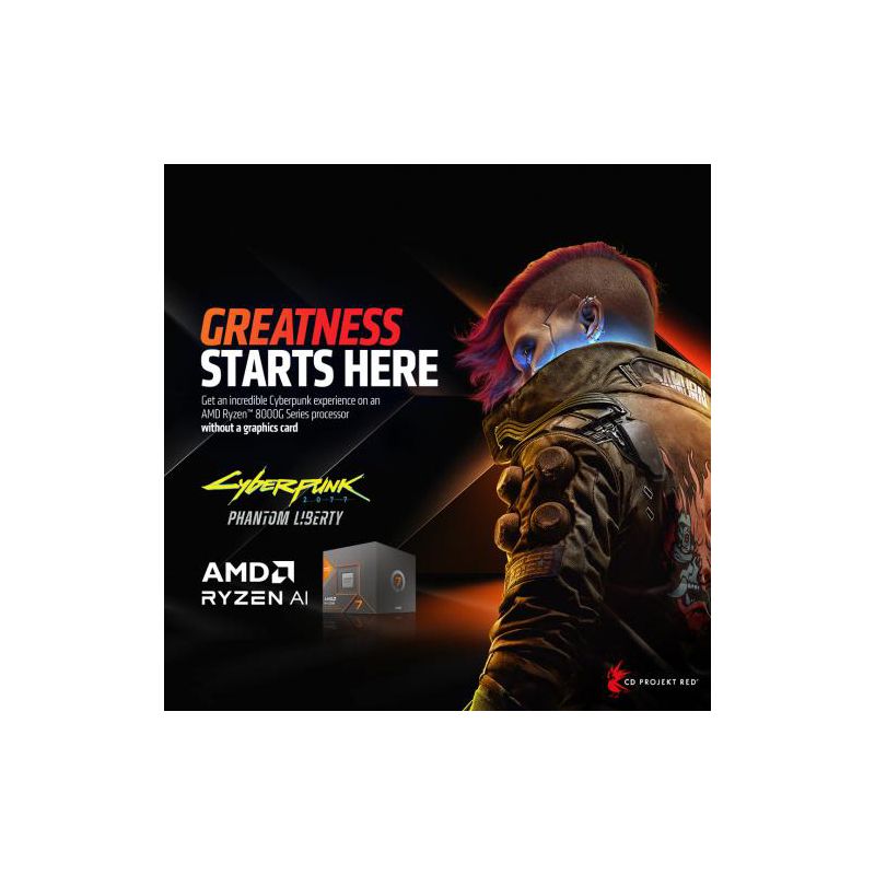 AMD Ryzen 7 8700G Desktop Processor with AMD Ryzen AI and Radeon 780M Graphics - 8 Core (Octa-Core) & 16 Threads - Up to 5.1 GHz Max Boost, 2 of 7