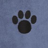 Bone Dry Embroidered Microfiber Pet Towel, Set 3 Piece, Stonewash Blue, Small - 2 of 4