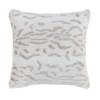 Chanasya Leopard White Faux Fur Square Throw Pillow Covers - 18" x 18” - 4 of 4