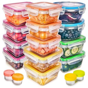 Fullstar 34pc Food Storage Container Set: Stackable, Leakproof, Locking Lid, Dishwasher-Safe, Clear Polypropylene - 1 of 4