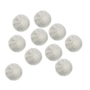 Unique Bargains Home Handcrafts Project DIY Wool Felt Balls Beads 10 Pcs - 1 of 3